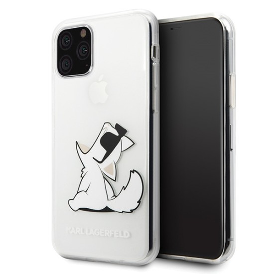 Karl Lagerfeld Choupette Fun series Back Case KLHCN58CFNRC priekš Apple iPhone 11 Pro - Caurspīdīgs - silikona aizmugures apvalks / maciņš