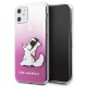 Karl Lagerfeld Choupette Fun series Back Case KLHCN61CFNRCPI priekš Apple iPhone 11 - Rozā - silikona aizmugures apvalks / maciņš