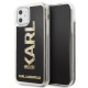 Karl Lagerfeld Karl Logo Glitter series Back Case KLHCN61KAGBK для Apple iPhone 11 - Чёрный - чехол-накладка из силикона и пластика