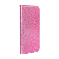 Forcell Shining Book Case priekš Apple iPhone 11 Pro Max - Rozā - sāniski atverams maciņš ar stendu