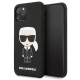 Karl Lagerfeld Silicone Iconic series KLHCN58SLFKBK для Apple iPhone 11 Pro - Чёрный - силиконовый чехол-накладка (тонкий бампер крышка-обложка, slim TPU case cover, bumper)
