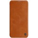 NILLKIN Qin Series Card Holder Leather Flip Case priekš Apple iPhone 11 Pro - Brūns - sāniski atverams maciņš (ādas maks, grāmatiņa, leather book wallet case cover)