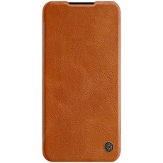NILLKIN Qin Series Card Holder Leather Flip Case priekš Xiaomi Mi A3 - Brūns - sāniski atverams maciņš (ādas maks, grāmatiņa, leather book wallet case cover)