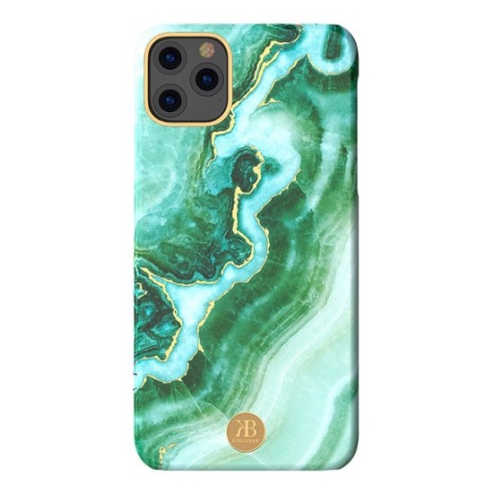 Kingxbar Swarovski Jade Style Stone series priekš Apple iPhone 11 Pro Max - Zaļš - plastikāta aizmugures apvalks / vaciņš