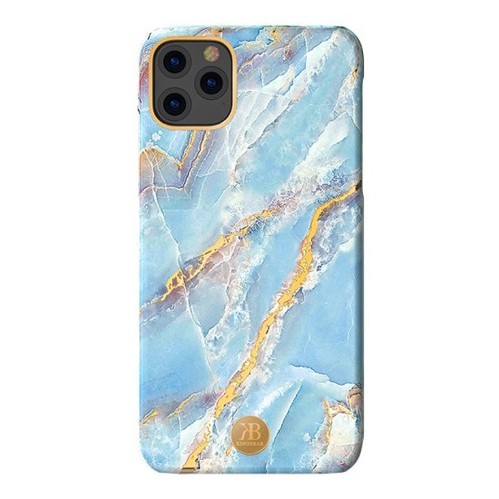 Kingxbar Swarovski Jade Style Stone series priekš Apple iPhone 11 - Zils - plastikāta aizmugures apvalks / vaciņš