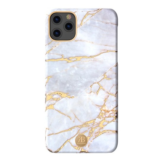 Kingxbar Swarovski Jade Style Stone series priekš Apple iPhone 11 Pro Max - Balts - plastikāta aizmugures apvalks / vaciņš