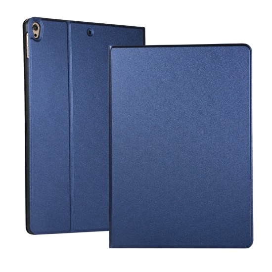 PU Leather Stand Tablet Cover Case priekš Apple iPad 10.2 (2019 / 2020 / 2021) / Air 3 10.5 (2019) / iPad Pro 10.5 (2017) - Tumši Zils - sāniski atverams maciņš ar stendu