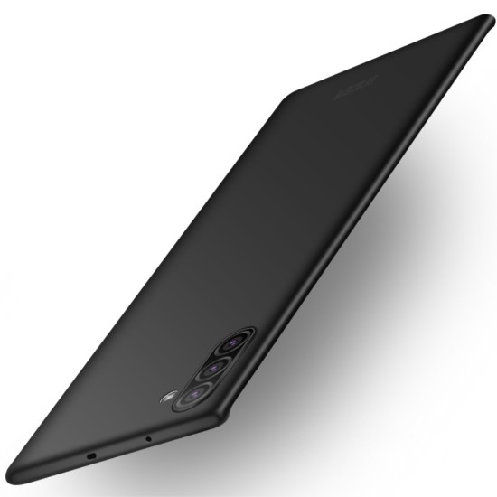 MOFI Shield Slim Plastic Phone Casing priekš Samsung Galaxy Note 10 N970 - Melns - matēts plastikas aizmugures apvalks (bampers, vāciņš, slim silicone cover shell, bumper)