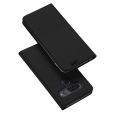 Dux Ducis Skin Pro series priekš LG G8s ThinQ G810 - Melns - sāniski atverams maciņš ar magnētu un stendu (ādas maks, grāmatiņa, leather book wallet case cover stand)