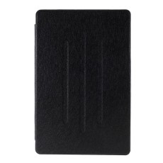 (prece ar defektu) Silk Texture Stand Leather Tablet Protective Case priekš Samsung Galaxy Tab S6 T860 / T865 - Melns - sāniski atverams maciņš ar stendu