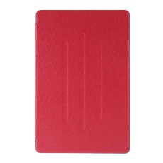 Silk Texture Stand Leather Tablet Protective Case priekš Samsung Galaxy Tab S6 T860 / T865 - Sarkans - sāniski atverams maciņš ar stendu