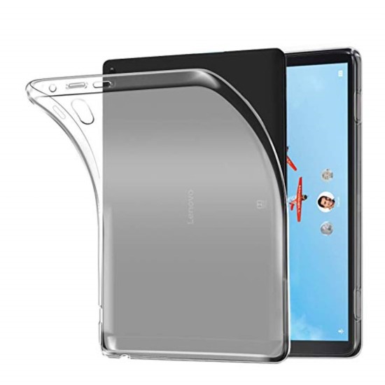 Crystal Clear TPU Protection Tablet Case Cover priekš Lenovo Tab E10 X104F - Caurspīdīgs - silikona aizmugures apvalks