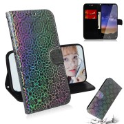 OEM Flower Pattern Leather Wallet Stand