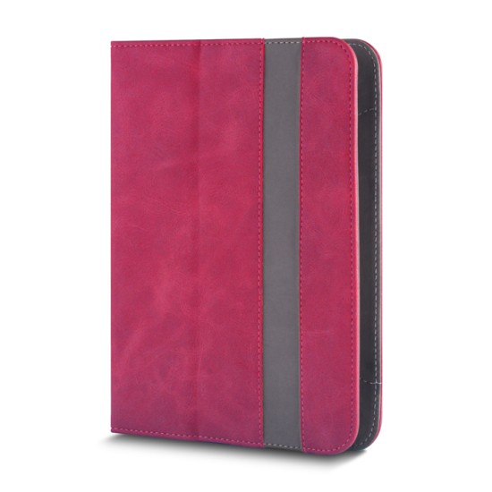 Universal Book Case Fantasia Stand Cover priekš 9-10 inch Tablet PC - Sarkans - Universāls sāniski atverams maks planšetdatoriem ar stendu (ādas grāmatiņa, leather book wallet case cover stand)