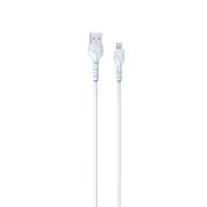 Devia 1M Kintone 2.1A USB to Lightning cable (bez iepakojuma) - Balts - Apple iPhone / iPad lādēšanas un datu kabelis / vads