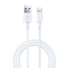 Devia 1.5M Shark 5A SuperCharge USB to Type-C cable - Balts - USB-C lādēšanas un datu kabelis / vads