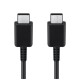 Samsung 1M EP-DA905BB Type-C to Type-C cable (bez iepakojuma) - Melns - USB-C lādēšanas un datu kabelis / vads