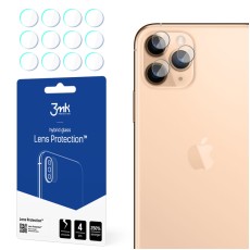 3MK Lens Protection (4 gab.) Hybrid Tempered Glass / Film camera protector priekš Apple iPhone 11 Pro - hibrīds aizmugurējās kameras aizsargstikls / aizsargplēve