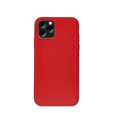 Puro Icon Microfiber Back Cover IPCX19ICONRED priekš Apple iPhone 11 Pro - Sarkans - silikona aizmugures apvalks (bampers, vāciņš, slim TPU case cover, bumper)