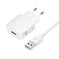 Huawei HW-050100E2W charger 1A USB Tīkla lādētājs ar micro USB vadu (bez iepakojuma) - Balts - Oriģināls - USB tīkla lādētājs