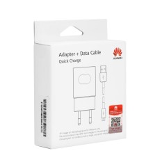 Huawei HW-059200EHQ Fast Charger 18W 9V/5V 2A USB Tīkla lādētājs ar micro USB vadu - Balts - Oriģināls - USB tīkla lādētājs