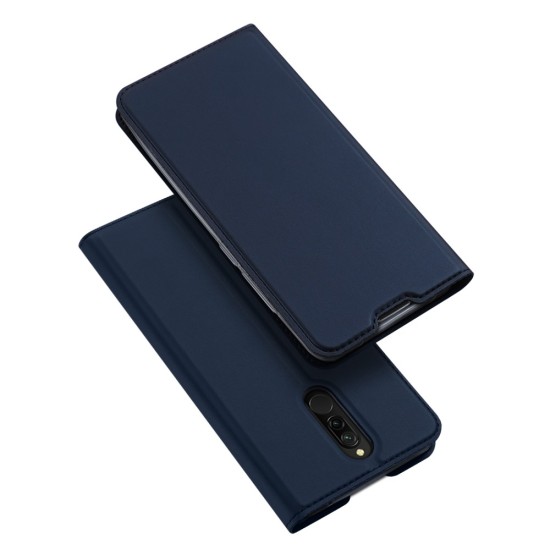 Dux Ducis Skin Pro series priekš Xiaomi Redmi 8 - Tumši Zils - sāniski atverams maciņš ar magnētu un stendu (ādas maks, grāmatiņa, leather book wallet case cover stand)