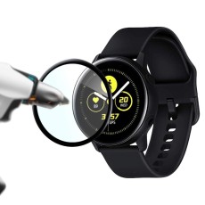 3D Anti-fingerprint (2 gab.) Hybrid Glass Protective Film priekš Samsung Galaxy Watch Active 2 (40mm)- Ekrāna Aizsargstikls / Bruņota Stikla Aizsargplēve