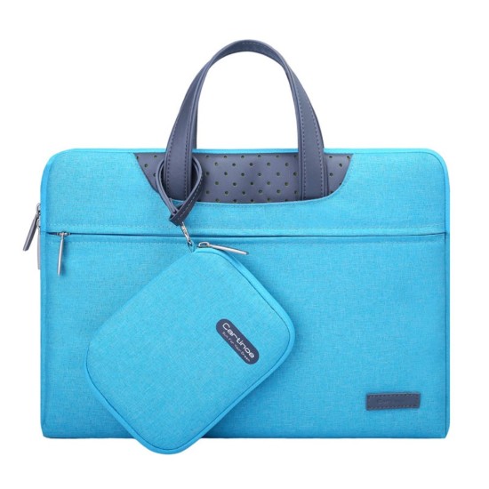 Cartinoe Imperturbable Demeanor Series Premium PU Leather 13.3" / Fine Polyester Pouch Handbag Soma portatīvajam datoram - Gaiši Zila - Computer Laptop / Notebook Bag / Datorsoma