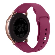 20mm Soft Silicone Watch Band Replacement - Bordo - silikona siksniņas (jostas) priekš pulksteņiem