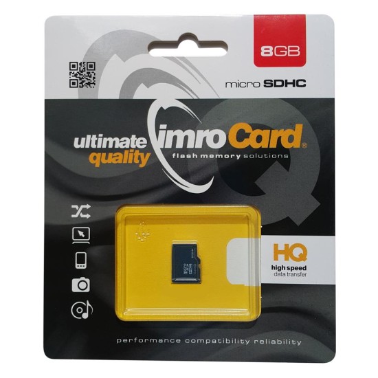 Imro 8GB Micro SDHC Card class4 Atmiņas karte