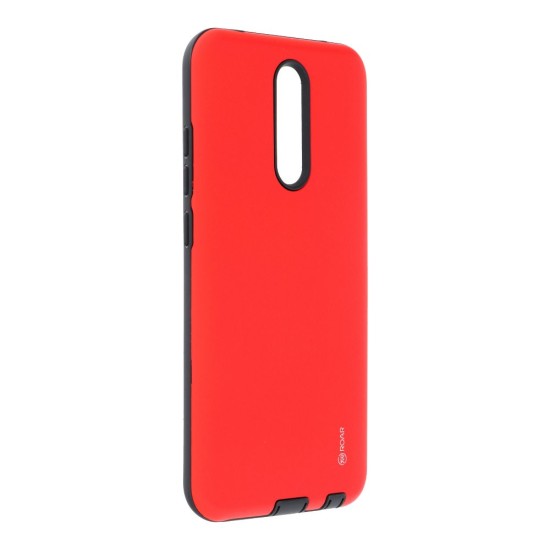 RoarKorea Rico Armor Back Case priekš Xiaomi Redmi 8 - Sarkans - triecienizturīgs silikona aizmugures apvalks (bampers, vāciņš, slim TPU silicone case shell cover, bumper)