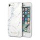 Guess Marble series GUHI8PCUMAWH priekš Apple iPhone 7 / 8 / SE2 (2020) / SE3 (2022) - Balts - silikona aizmugures apvalks / bampers-vāciņš