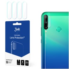 3MK Lens Protection (4 gab.) Hybrid Tempered Glass / Film camera protector priekš Huawei P40 Lite E - hibrīds aizmugurējās kameras aizsargstikls / aizsargplēve