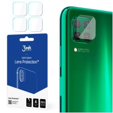 3MK Lens Protection (4 gab.) Hybrid Tempered Glass / Film camera protector priekš Huawei P40 Lite - hibrīds aizmugurējās kameras aizsargstikls / aizsargplēve