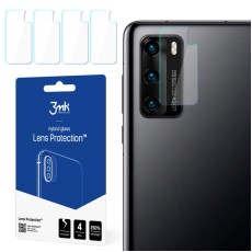 3MK Lens Protection (4 gab.) Hybrid Tempered Glass / Film camera protector priekš Huawei P40 - hibrīds aizmugurējās kameras aizsargstikls / aizsargplēve