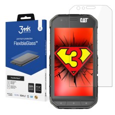 3MK FlexibleGlass Hybrid Tempered Glass / Film protector priekš CAT S31 - hibrīds ekrāna aizsargstikls / aizsargplēve