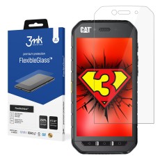3MK FlexibleGlass Hybrid Tempered Glass / Film protector priekš CAT S41 - hibrīds ekrāna aizsargstikls / aizsargplēve