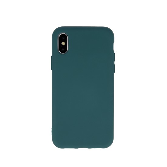 OEM Silicone Back Case (Microfiber Soft Touch) priekš Xiaomi Redmi Note 8T - Tumši Zaļš - matēts silikona aizmugures apvalks