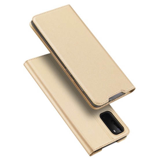 Dux Ducis Skin Pro series priekš Samsung Galaxy S20 G980 - Zelts - sāniski atverams maciņš ar magnētu un stendu (ādas maks, grāmatiņa, leather book wallet case cover stand)