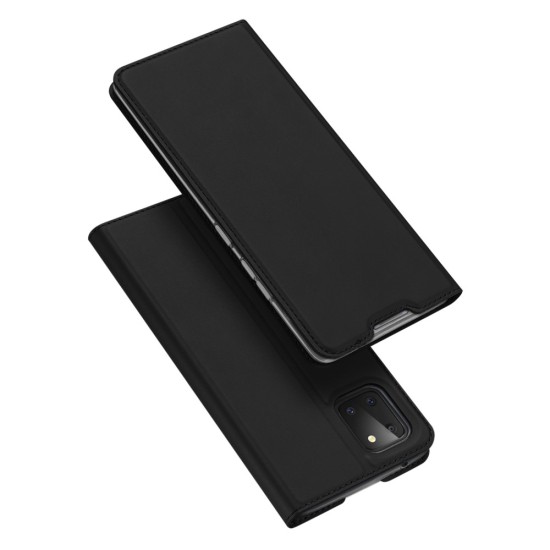 Dux Ducis Skin Pro series priekš Samsung Galaxy Note 10 Lite N770 - Melns - sāniski atverams maciņš ar stendu (ādas maks, grāmatiņa, leather book wallet case cover stand)