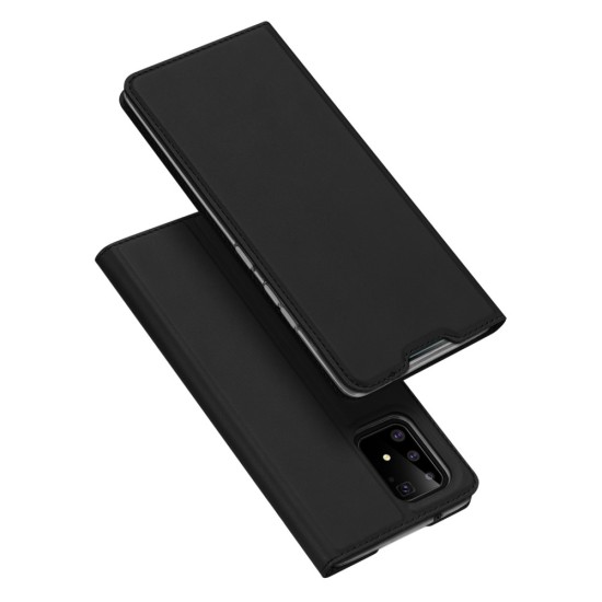 Dux Ducis Skin Pro series priekš Samsung Galaxy S10 Lite G770 - Melns - sāniski atverams maciņš ar magnētu un stendu (ādas maks, grāmatiņa, leather book wallet case cover stand)