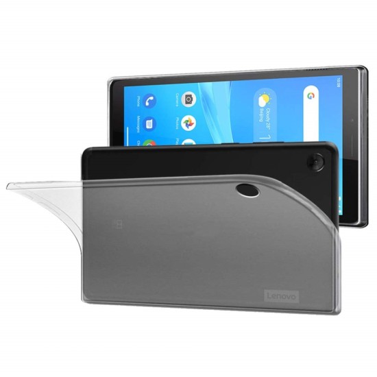 Matte Anti-fingerprint TPU Protection Tablet Case Cover priekš Lenovo Tab M8 TB-8505 / TB-8506 3rd Gen - Caurspīdīgs - silikona aizmugures apvalks