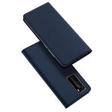 Dux Ducis Skin Pro series priekš Huawei P40 Pro - Tumši Zils - sāniski atverams maciņš ar magnētu un stendu (ādas maks, grāmatiņa, leather book wallet case cover stand)