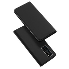 Dux Ducis Skin Pro series priekš Huawei P40 - Melns - sāniski atverams maciņš ar magnētu un stendu (ādas maks, grāmatiņa, leather book wallet case cover stand)
