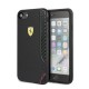 Ferrari Silicone On Track series FESITHCI8BK для Apple iPhone 7 / 8 / SE2 (2020) / SE3 (2022) - Чёрный - силиконовый чехол-накладка / бампер-крышка