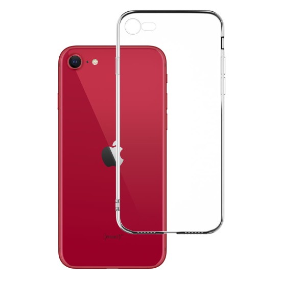 3MK Clear Case priekš Apple iPhone 7 / 8 / SE2 (2020) / SE3 (2022) - Caurspīdīgs - silikona aizmugures apvalks / bampers-vāciņš