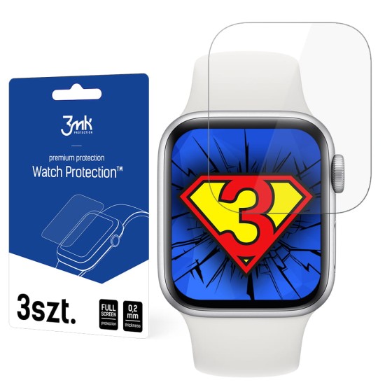3MK Watch Protection ARC Film (3 gab.) priekš Apple Watch Series 4 / 5 / 6 / SE (40mm) - ekrāna aizsargplēve