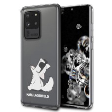 Karl Lagerfeld Choupette Fun series KLHCS69CFNRC для Samsung Galaxy S20 Ultra 5G G988 - Прозрачный - силиконовый чехол-накладка / бампер-крышка
