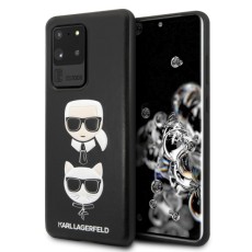 Karl Lagerfeld Karl & Choupette series KLHCS69KICKC для Samsung Galaxy S20 Ultra 5G G988 - Чёрный - кожаная накладка / бампер-крышка