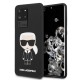 Karl Lagerfeld Silicone Iconic series KLHCS69SLFKBK priekš Samsung Galaxy S20 Ultra 5G G988 - Melns - silikona aizmugures apvalks / bampers-vāciņš